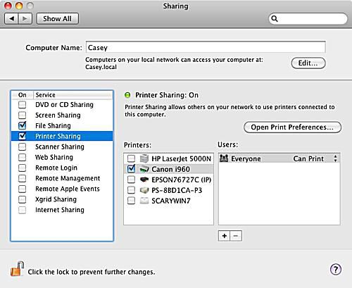 search for printers on mac on wifi